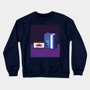 Cassette Tape Player Crewneck Sweatshirt